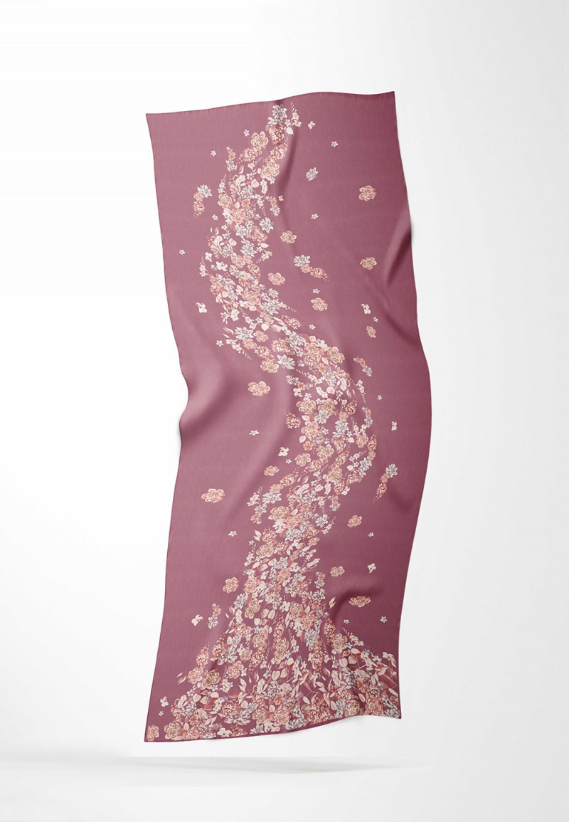 SHAWL BLOSSIVYN MIST PRINTED