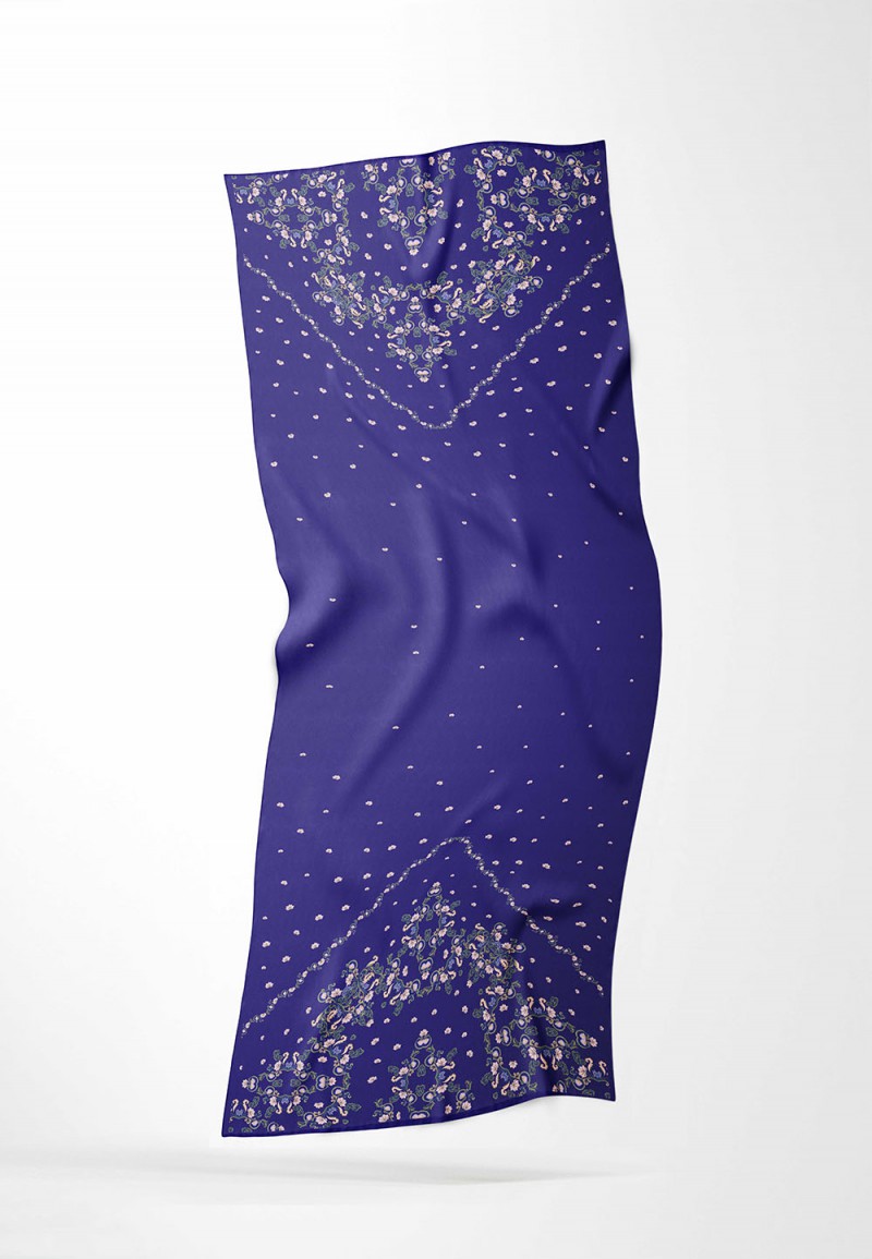 SHAWL PEONIBLOOM PRINTED