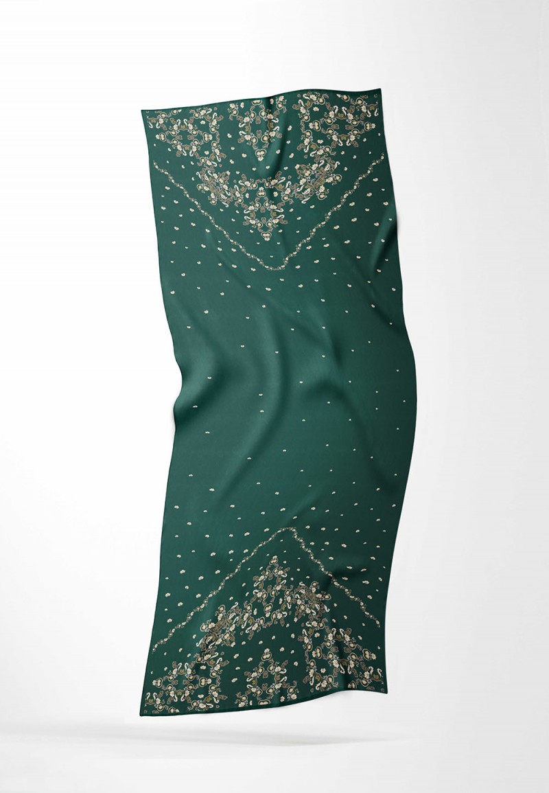 SHAWL PEONIBLOOM PRINTED