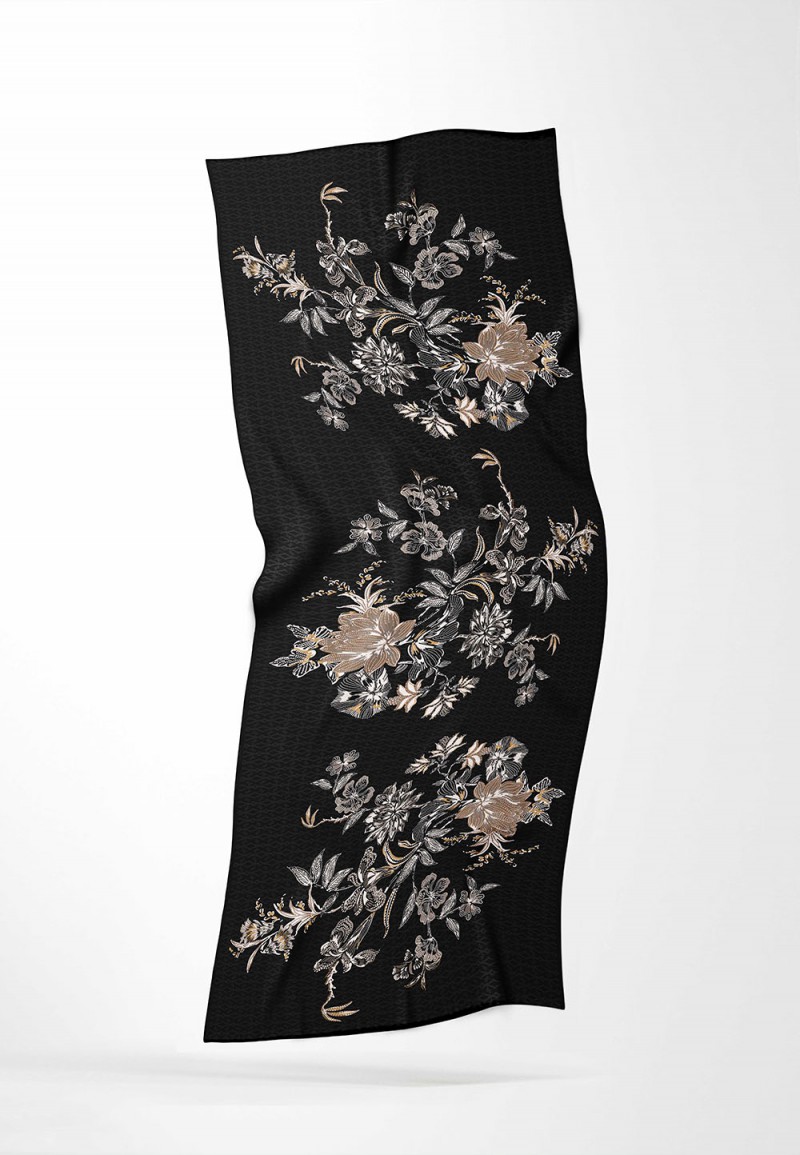 SHAWL ROSELURE PRINTED