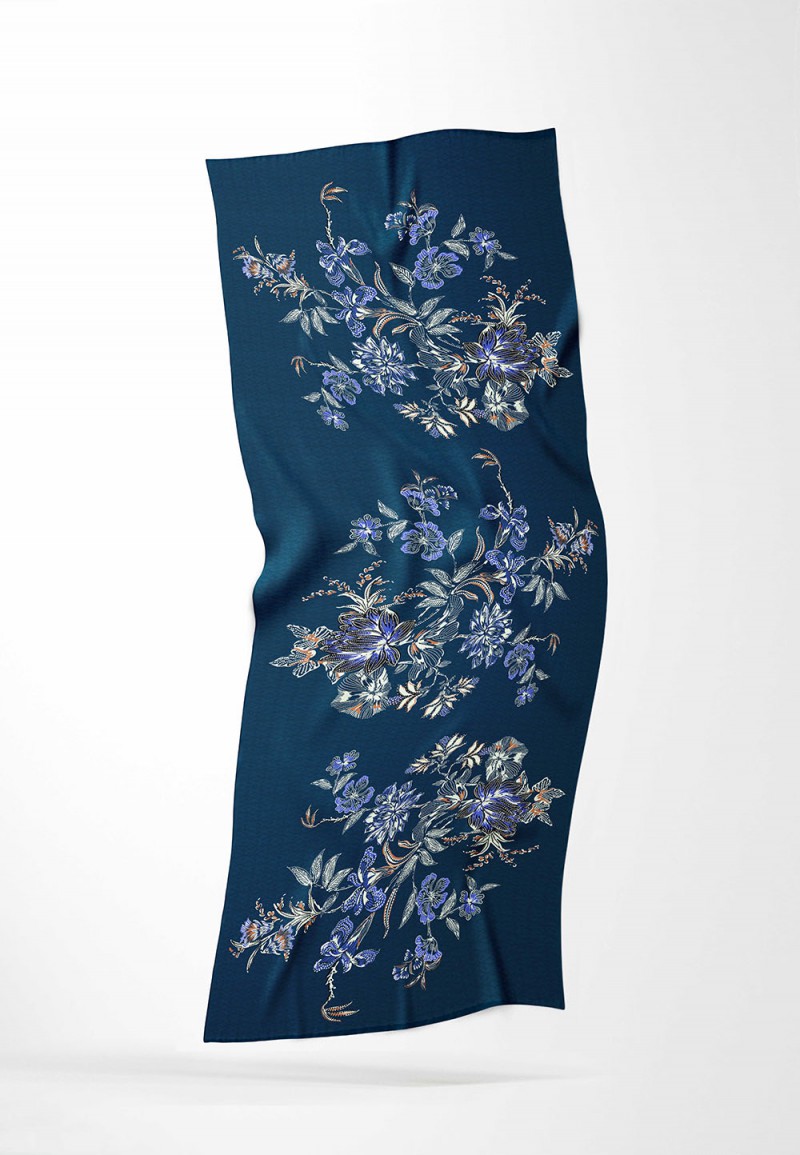 SHAWL ROSELURE PRINTED