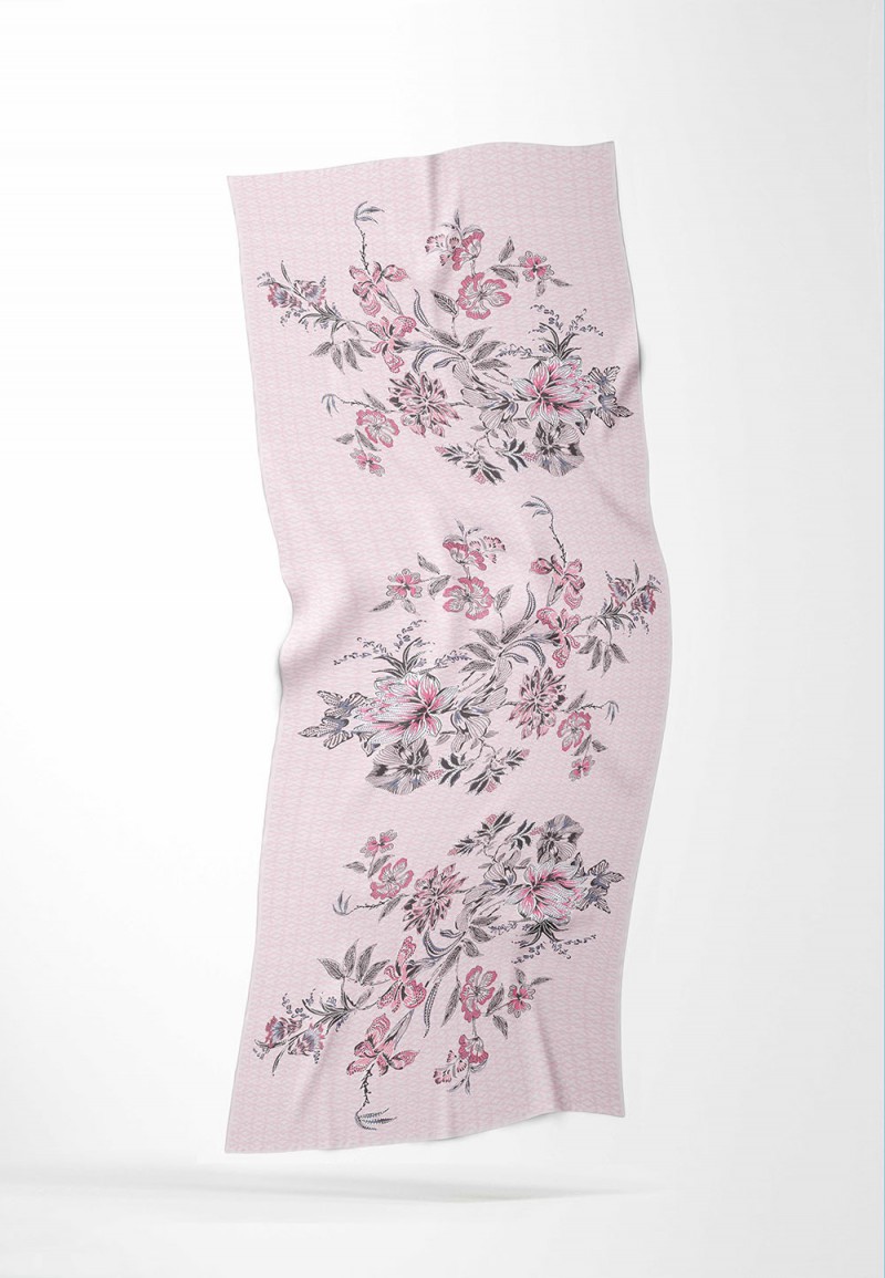 SHAWL ROSELURE PRINTED