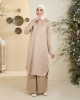 SHEREEN TUNIC BLOUSE IN BEIGE