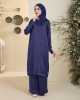 SHEREEN TUNIC BLOUSE IN NAVY BLUE