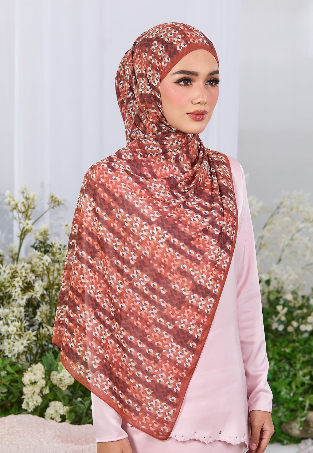 SHAWL DREAMY GLAZE PRINTED