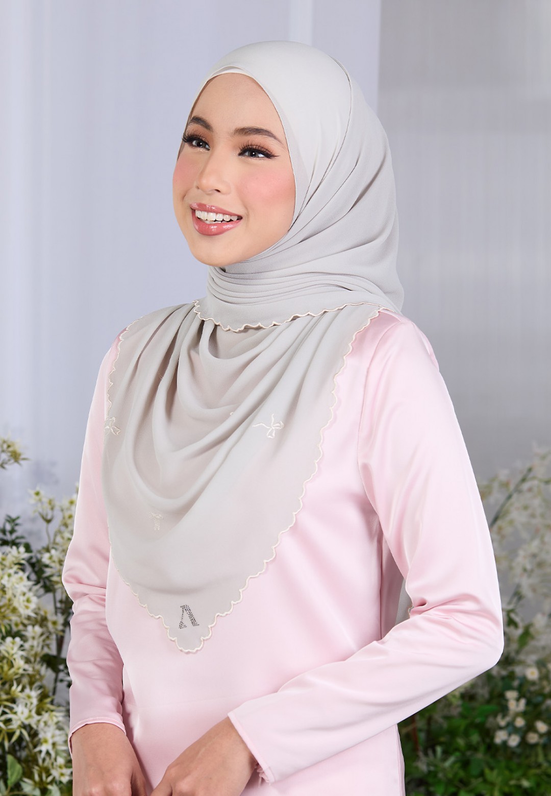 SHAWL ROXY PLAIN EMBROIDERY