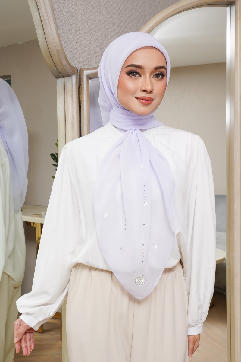 SQUARE AYLA VOILE PLAIN DIAMOND