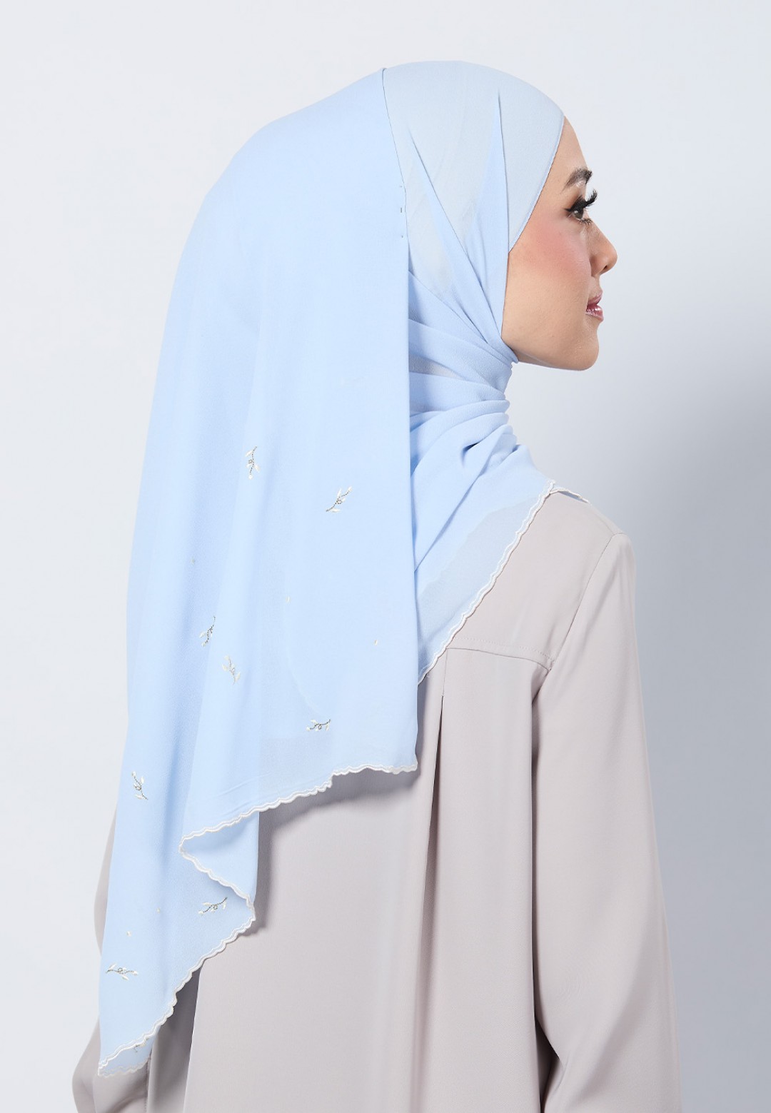 SHAWL ADORA PLAIN EMBROIDERY