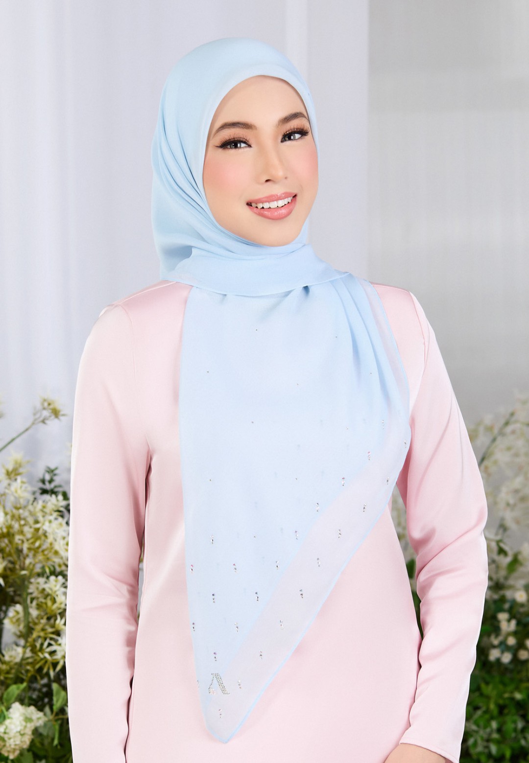 SQ GLORIBLOOM VOILE PLAIN DIAMOND