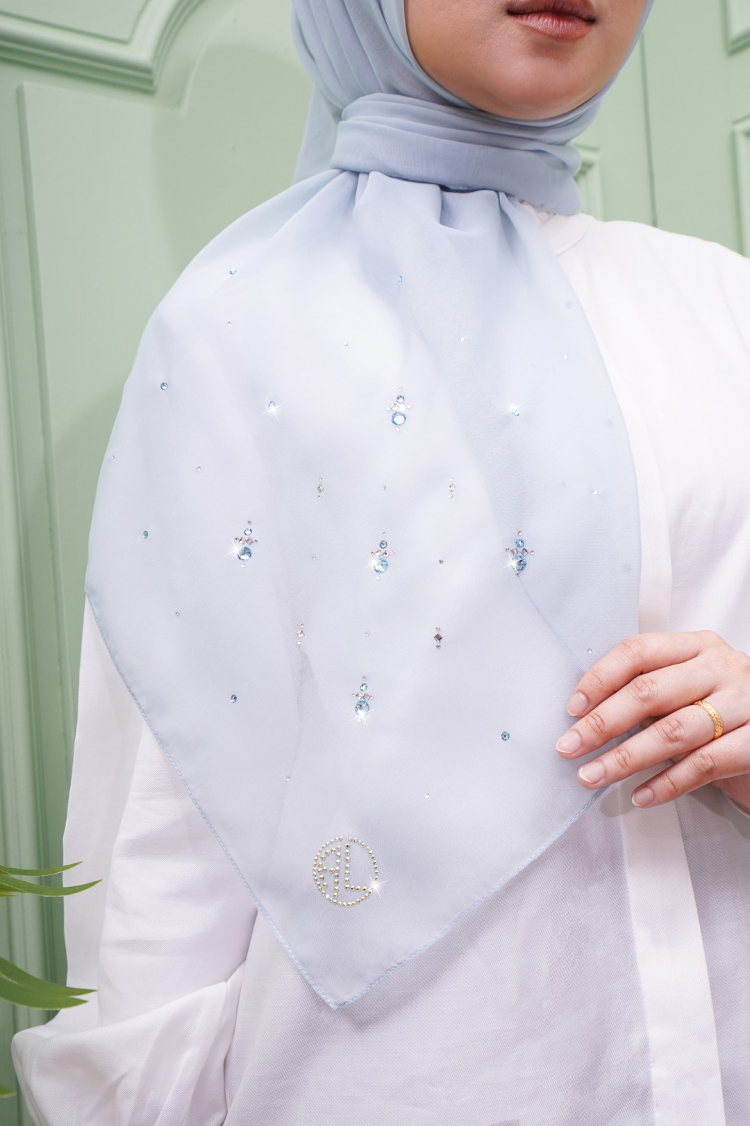 SQ QASEH VOILE PLAIN DIAMOND