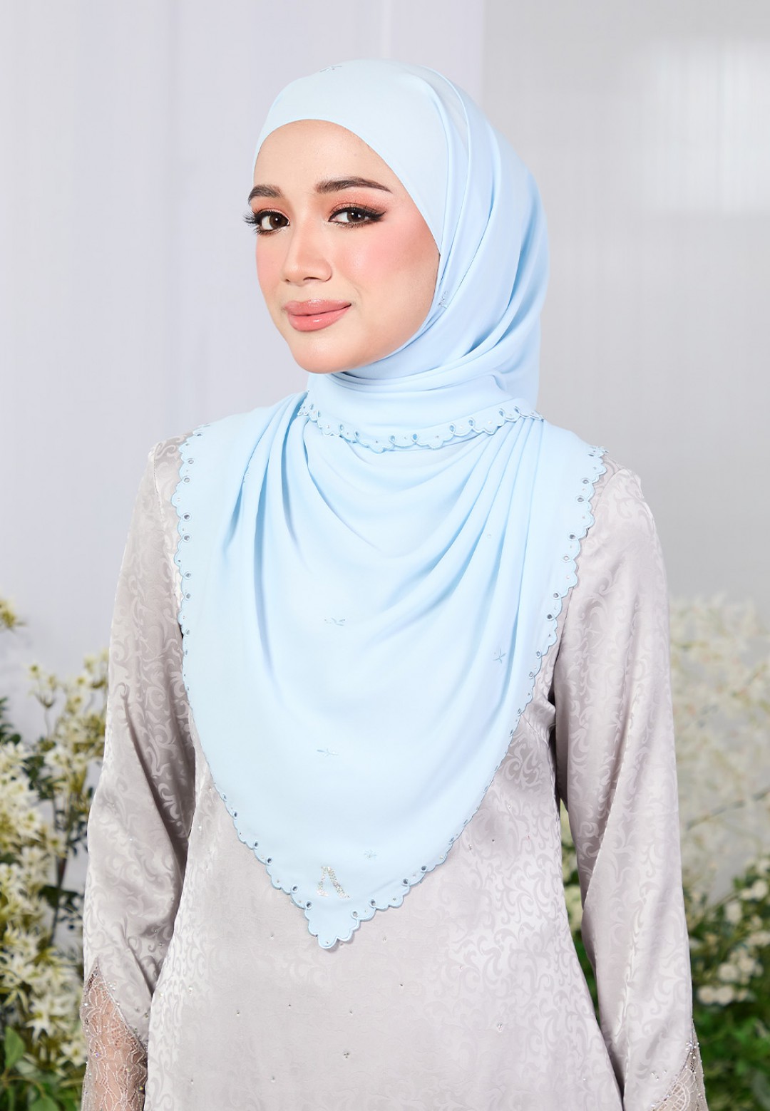 SHAWL ZARRA PLAIN EMBROIDERY