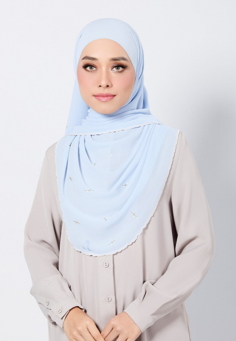 SHAWL ADORA PLAIN EMBROIDERY