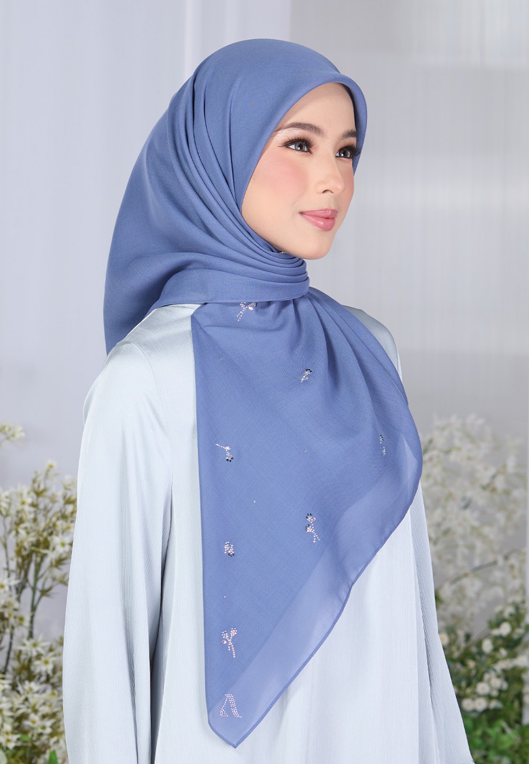SQ PETALISCENT VOILE PLAIN DIAMOND