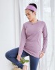 SLEEK FITTED TOP IN MAUVE