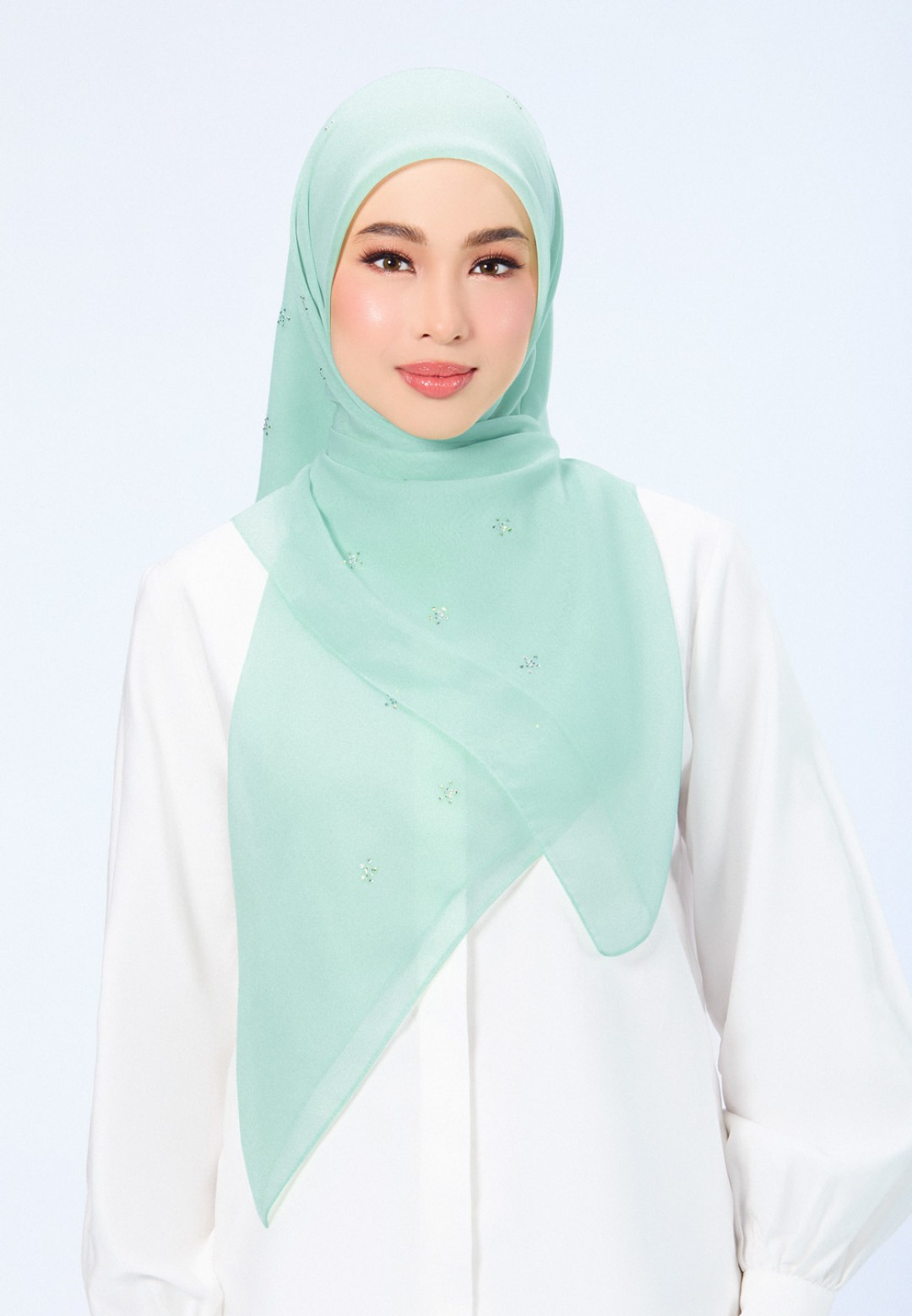 SQ FLORELLIS VOILE PLAIN DIAMOND