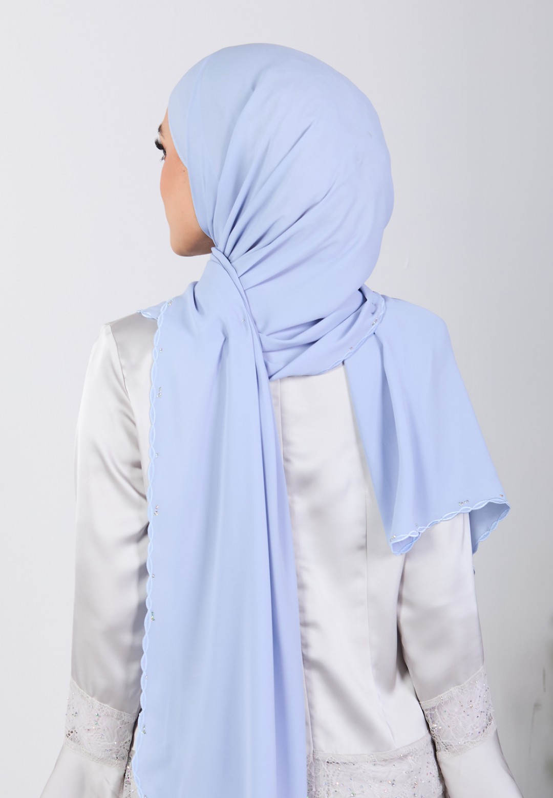 SHAWL BLOOMARIA PLAIN EMBROIDERY DIAMOND