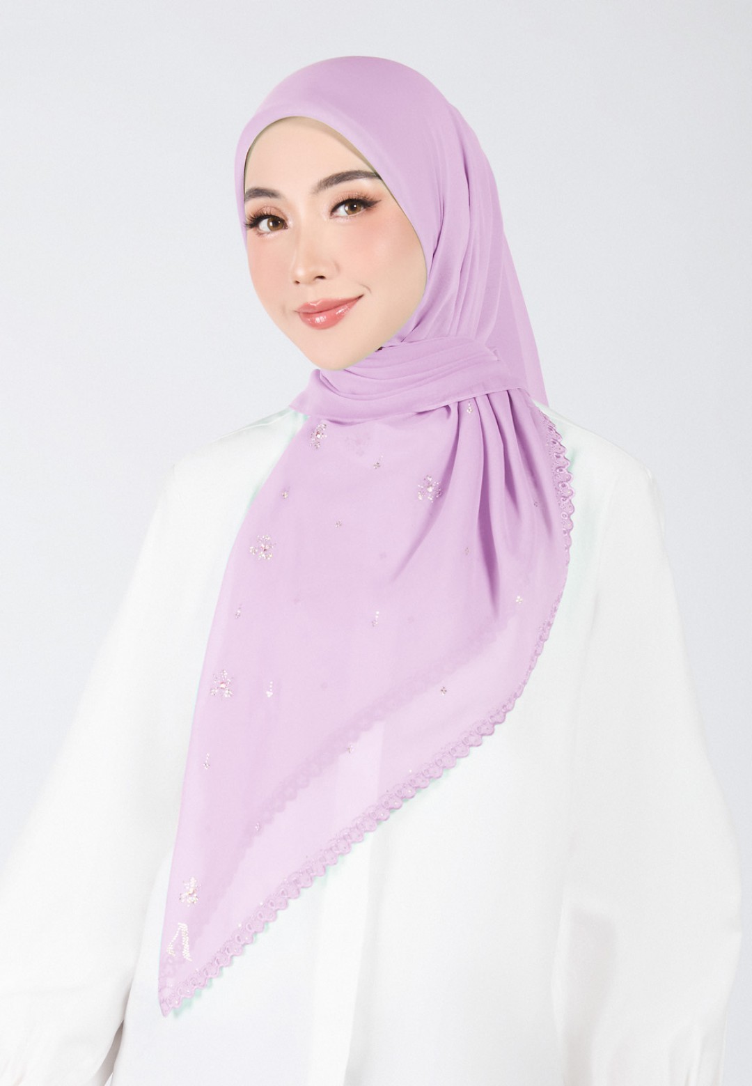 SQ ARIA GLEAM VOILE EMBROIDERY DIAMOND