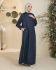 SOMAIA JUBAH IN DARK BLUE GRAY