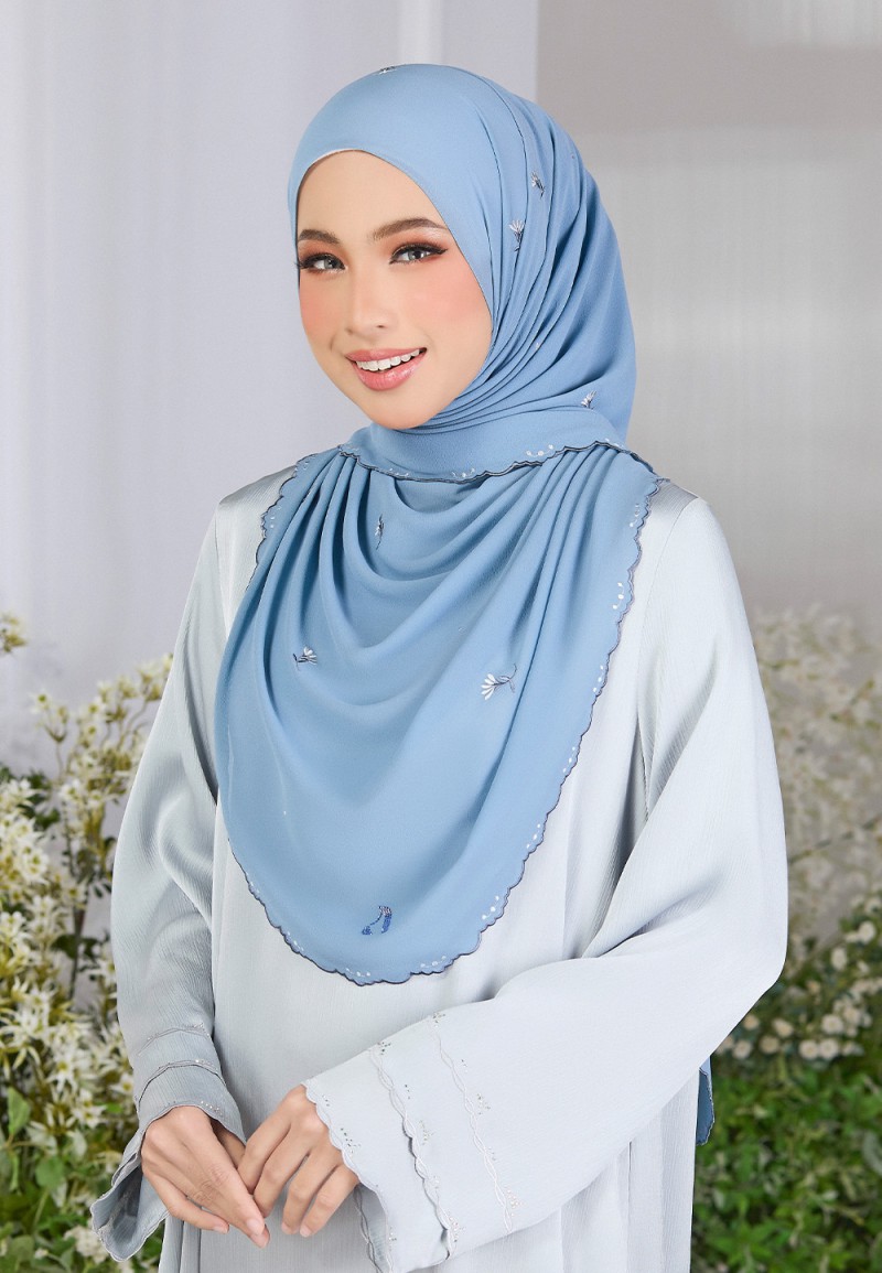 SHAWL FIORE PLAIN EMBROIDERY
