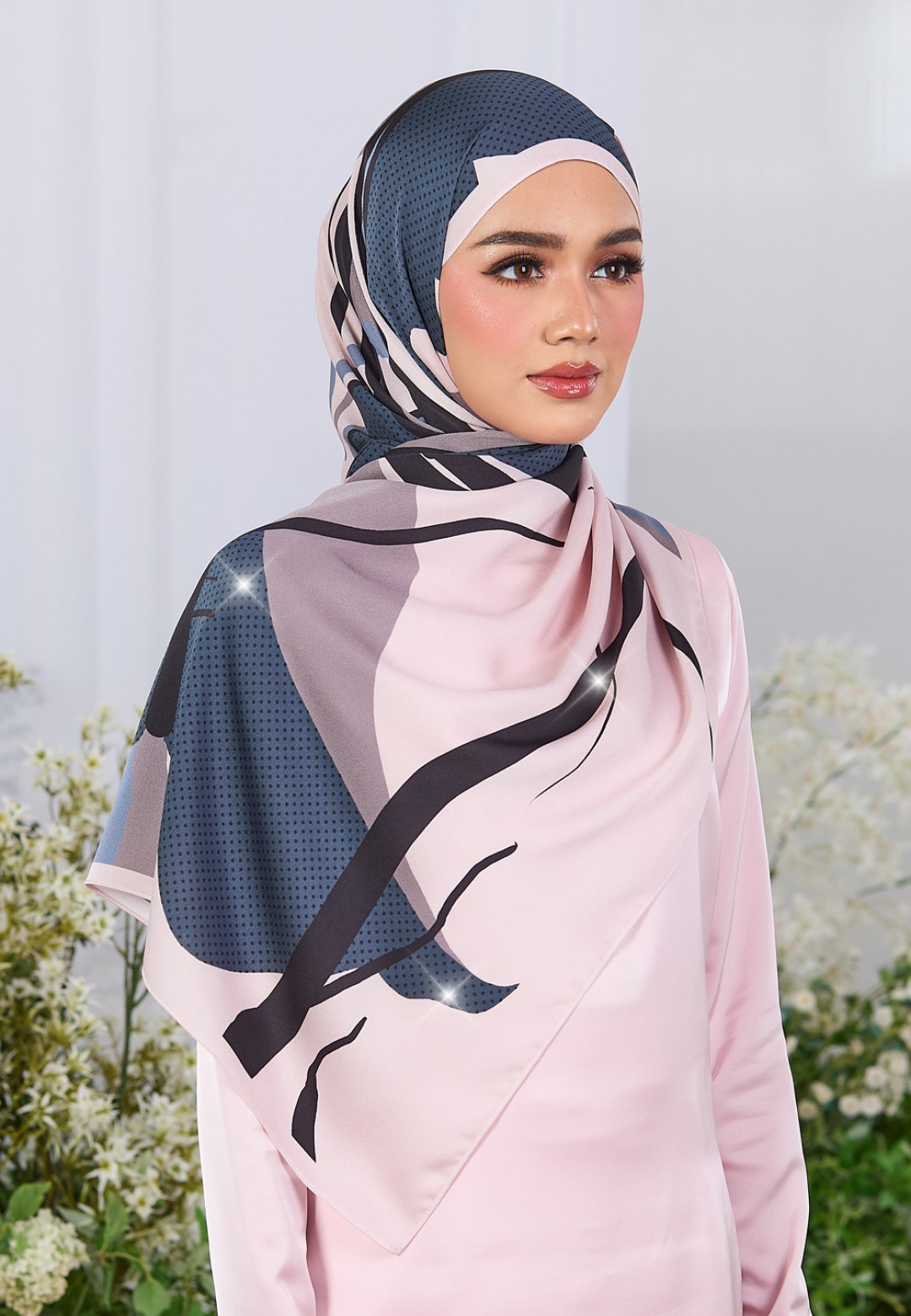 SHAWL LUSH WHISPER PRINTED DIAMOND