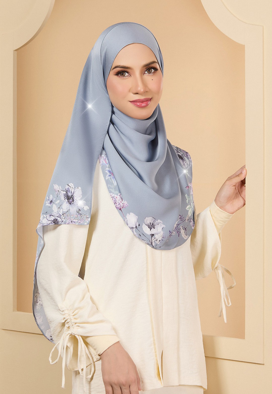 INSTANT SHAWL JASMIN PRINTED DIAMOND