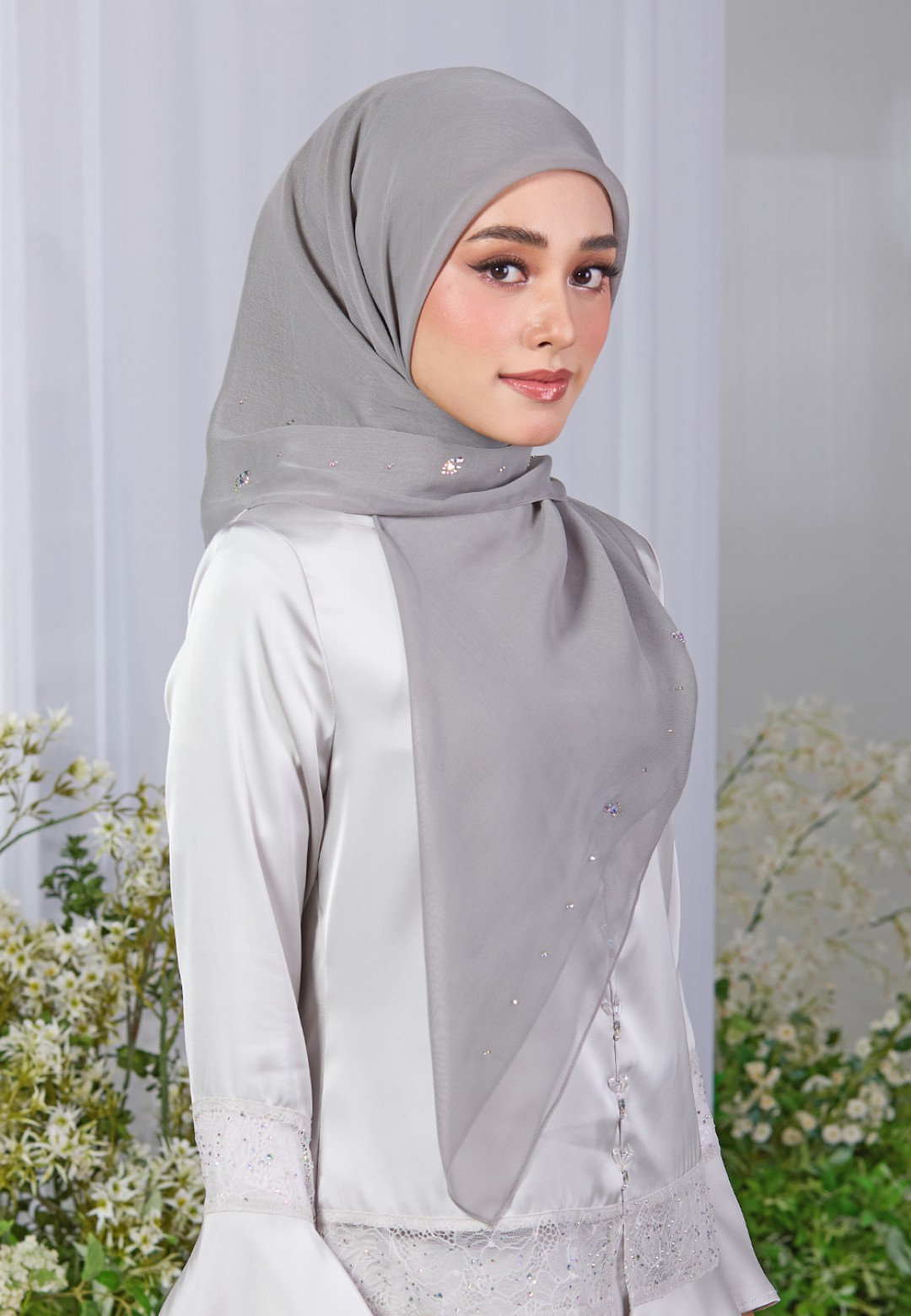SQ CRYSTAROSE VOILE PLAIN DIAMOND