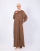 SUHA JUBAH IN DARK BROWN