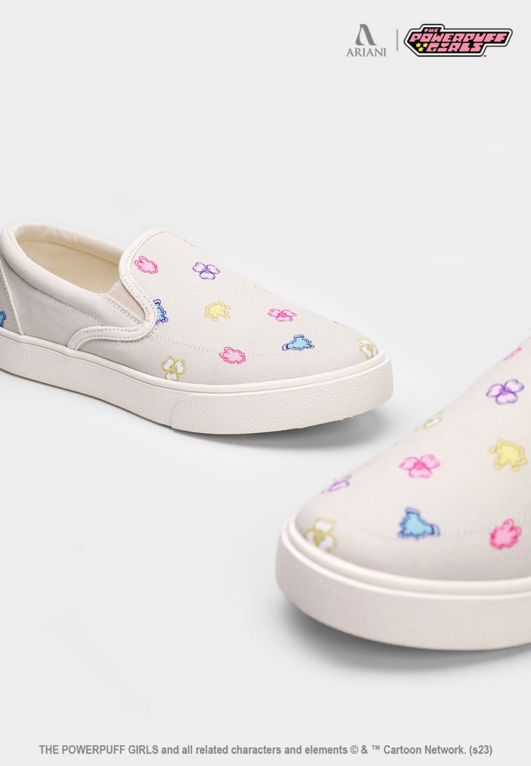 POWERPUFF SLIP ON SHOES