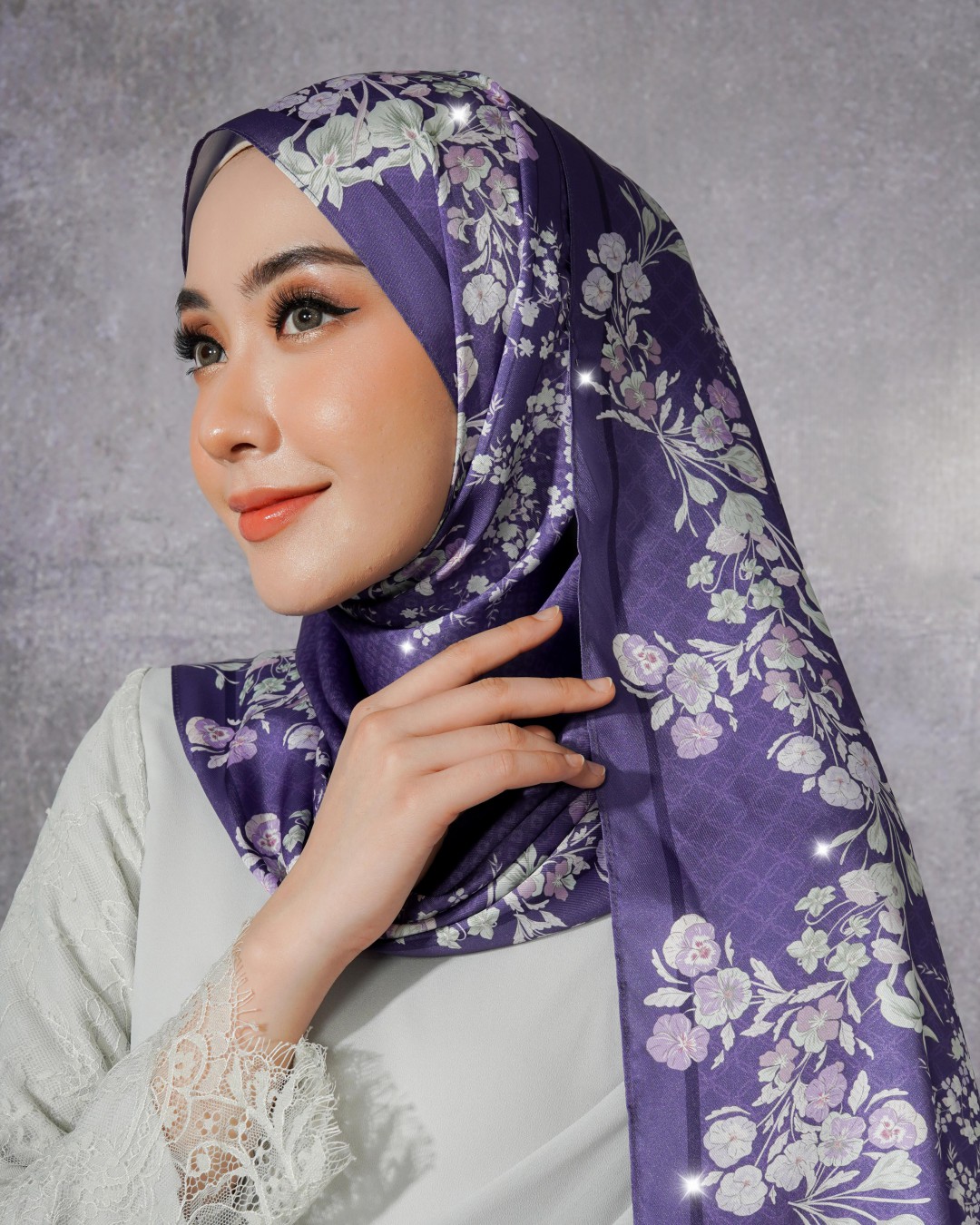 SHAWL AUBREY PRINTED DIAMOND LUXE