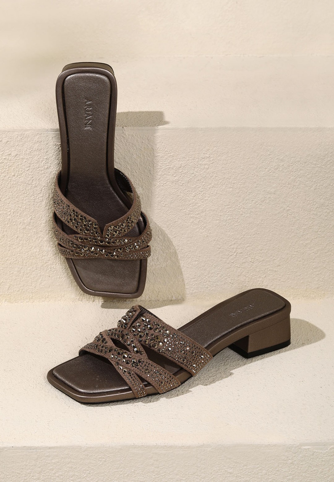 EVA BLOCK HEELS (SPARKLE)