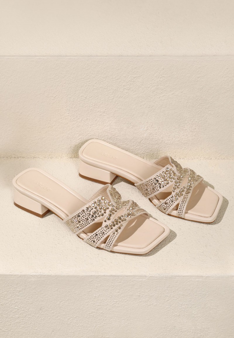 EVA BLOCK HEELS (SPARKLE)
