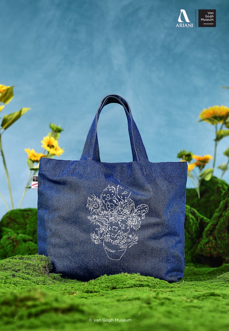 SUNFLOWERS MAXI TOTE BAG (VGM) WITH PERSONALISATION