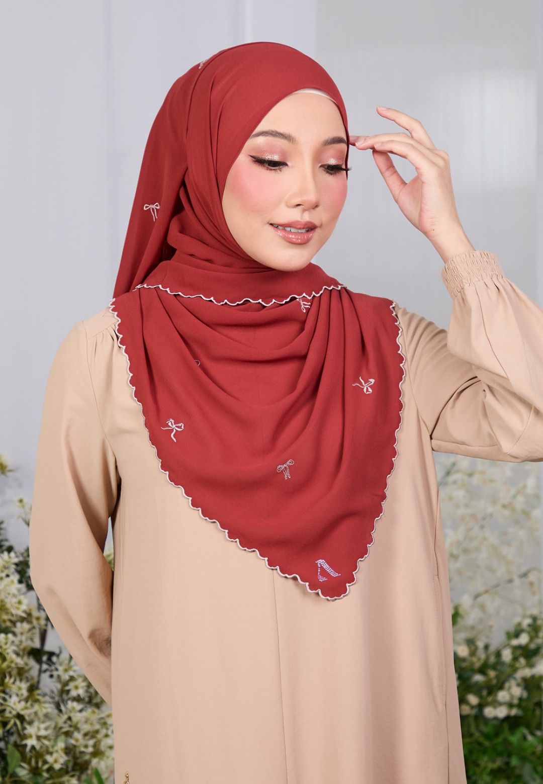 SHAWL ROXY PLAIN EMBROIDERY