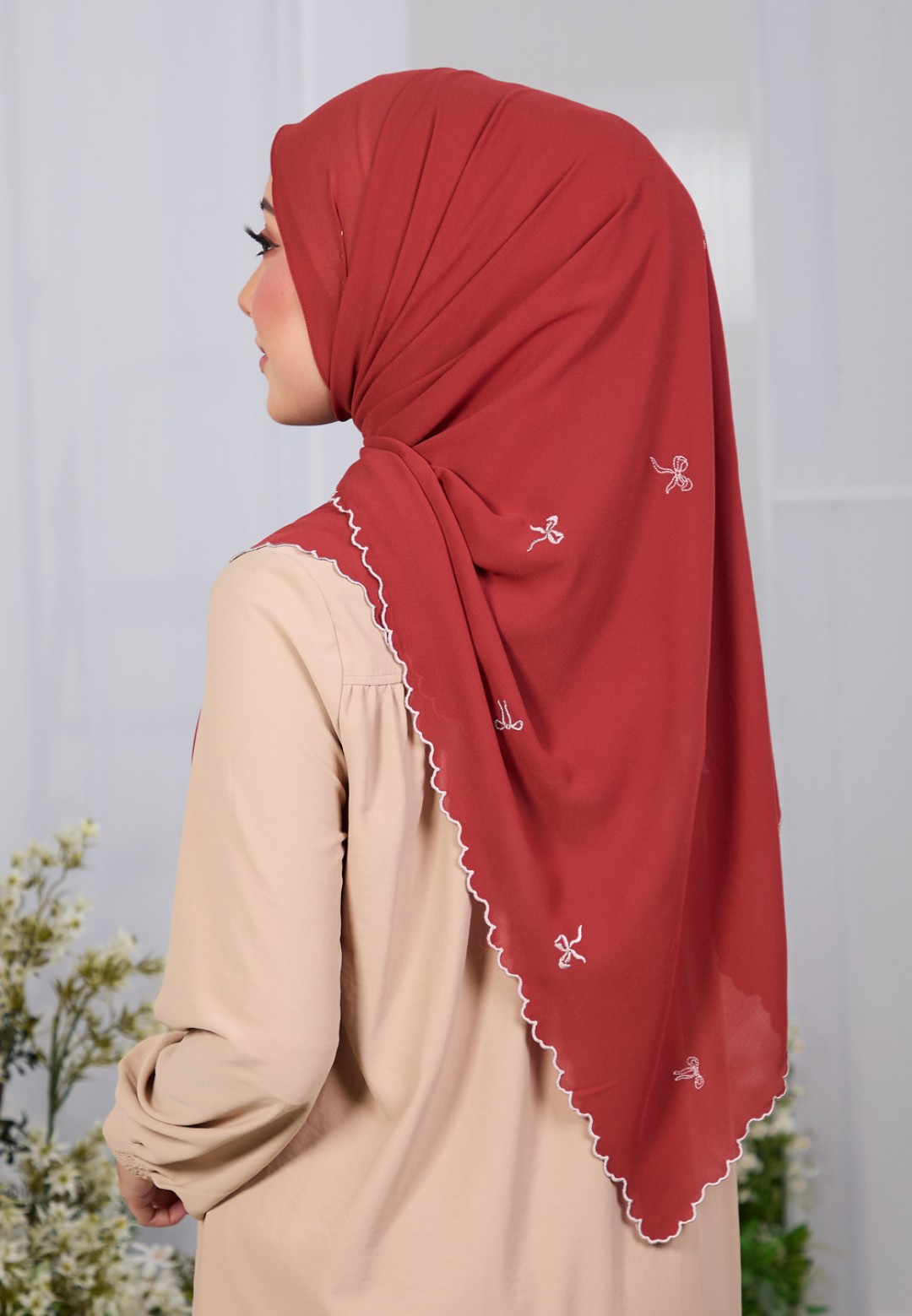 SHAWL ROXY PLAIN EMBROIDERY
