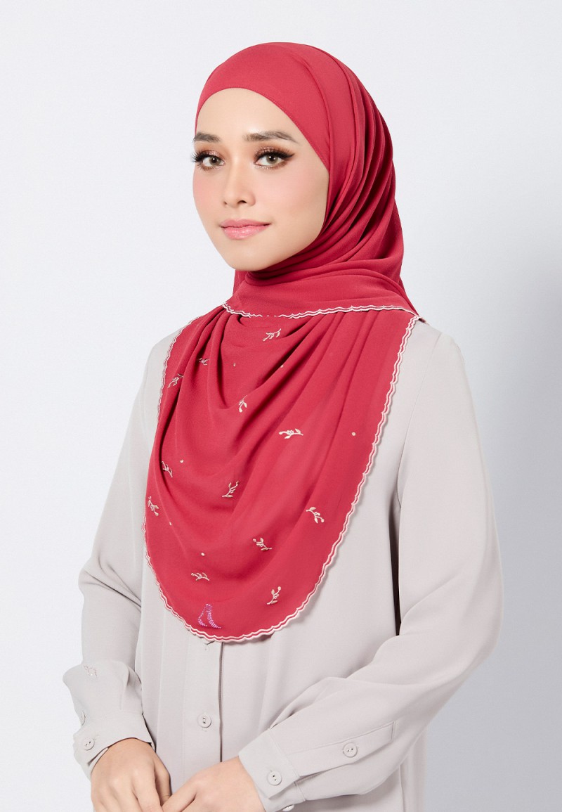 SHAWL ADORA PLAIN EMBROIDERY