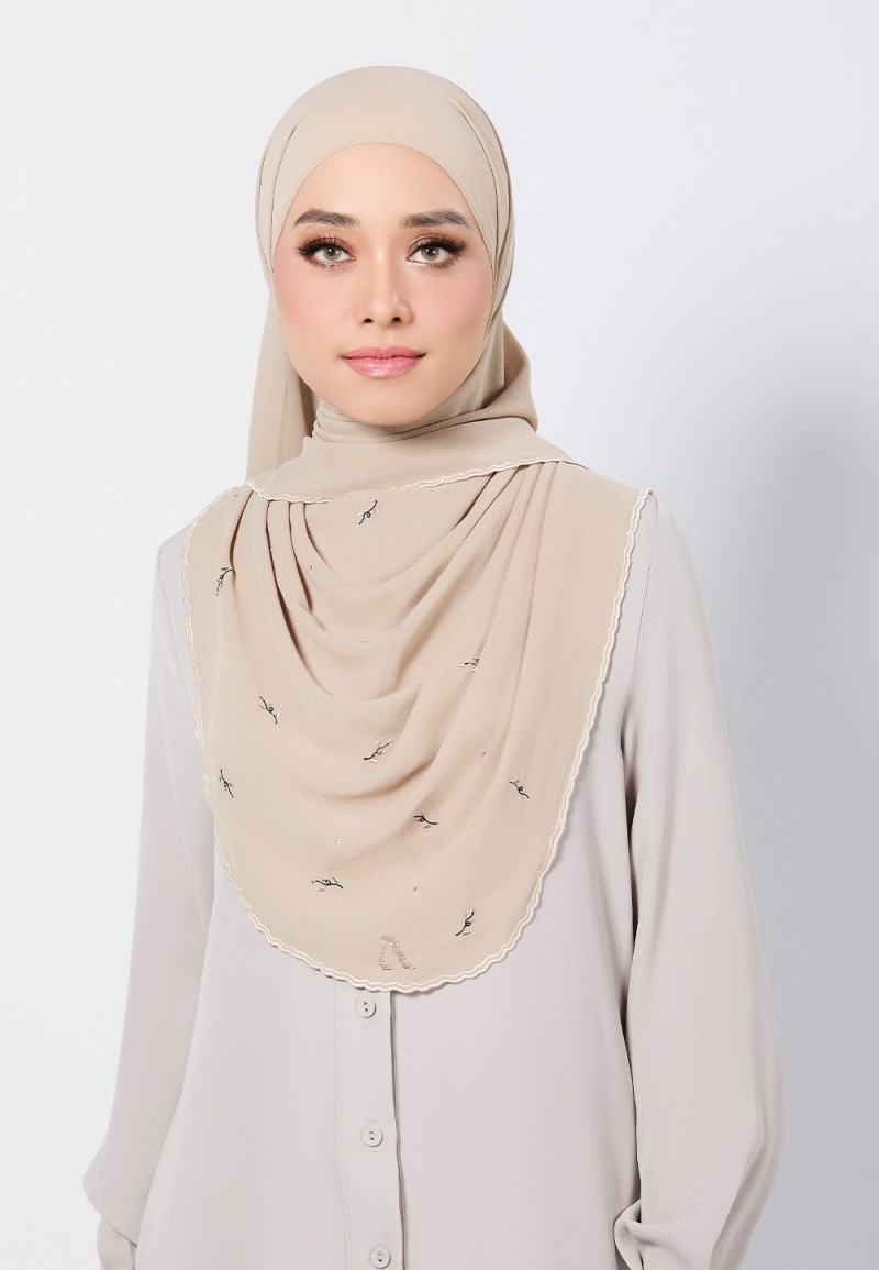 SHAWL ADORA PLAIN EMBROIDERY