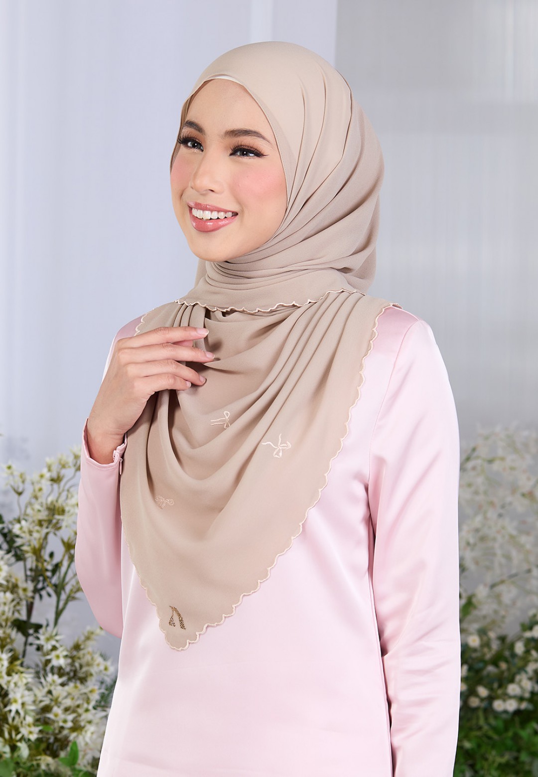 SHAWL ROXY PLAIN EMBROIDERY