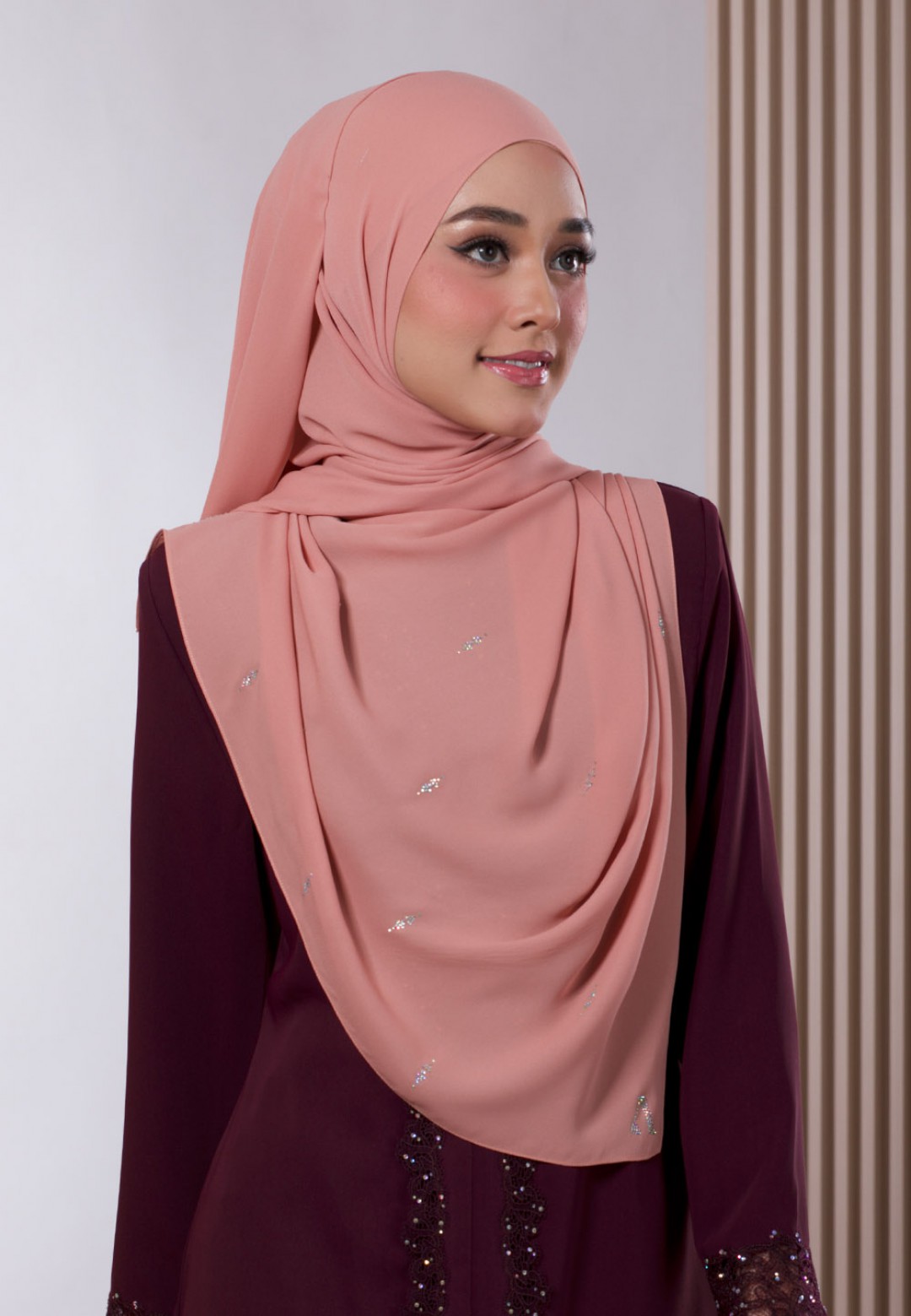 SHAWL WARDIYAH PLAIN DIAMOND 238