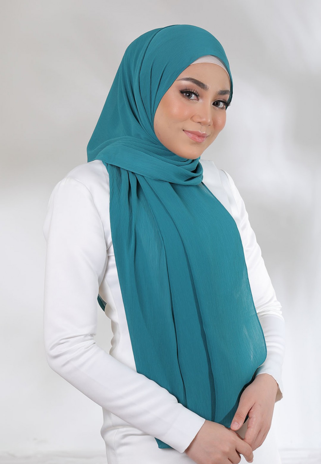 SHAWL CREASE CHIFFON PLAIN 79