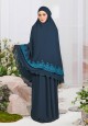 TELEKUNG INAYA PLAIN EMBRODIERY IN TEAL