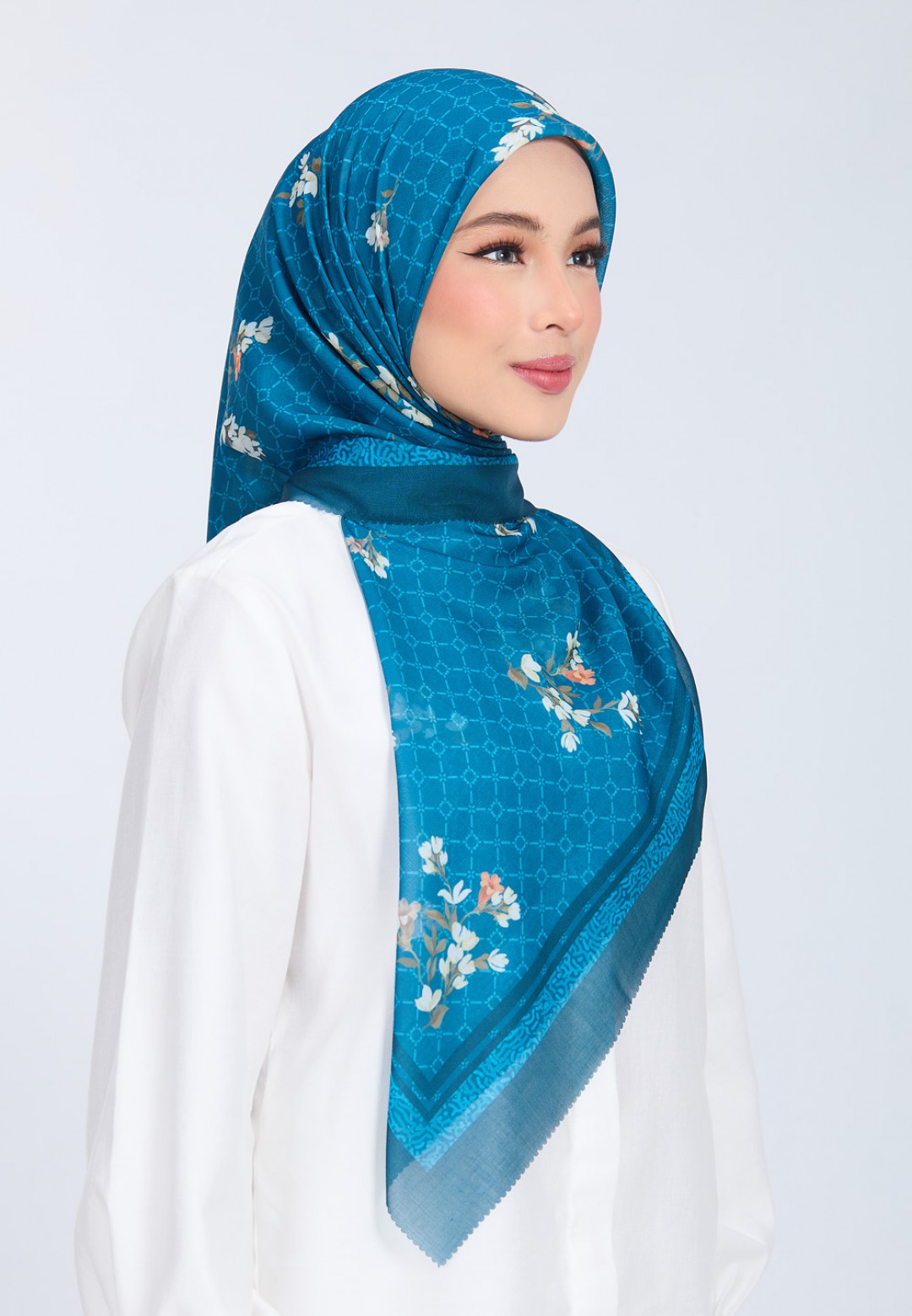 SQ TAMRAH VOILE PRINTED LASERCUT