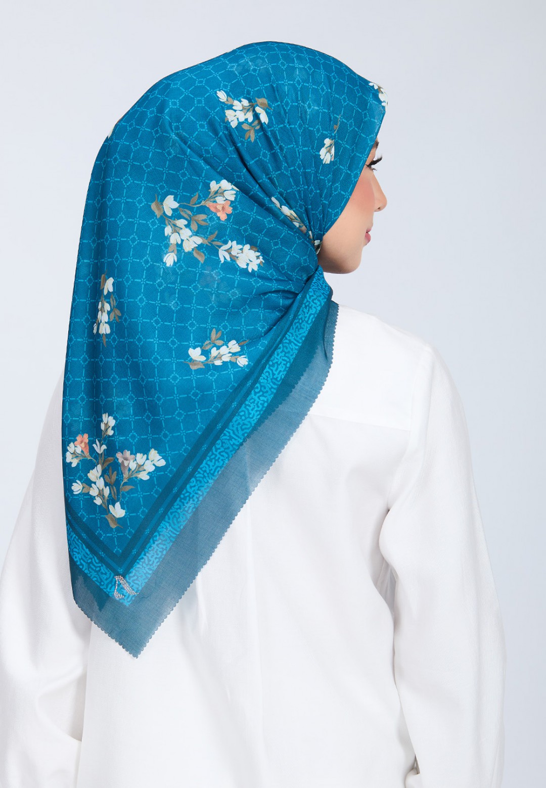 SQ TAMRAH VOILE PRINTED LASERCUT