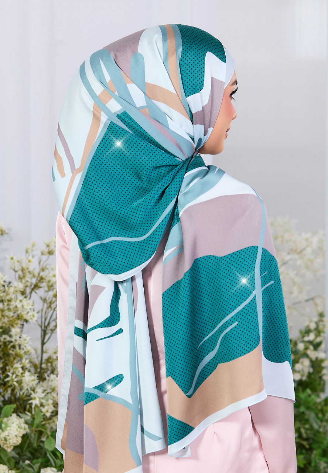 SHAWL LUSH WHISPER PRINTED DIAMOND