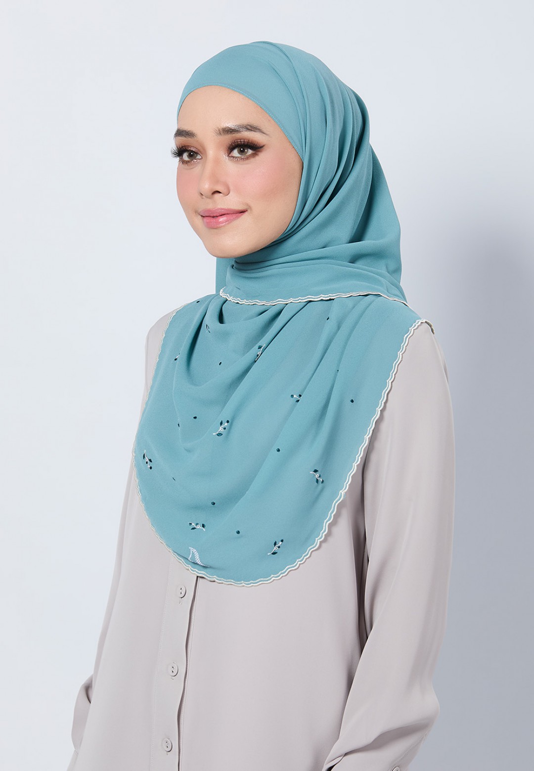 SHAWL ADORA PLAIN EMBROIDERY