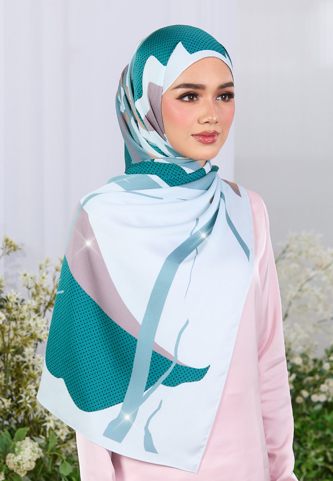 SHAWL LUSH WHISPER PRINTED DIAMOND