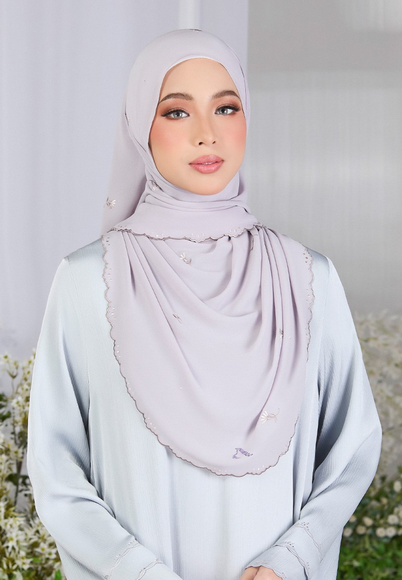 SHAWL FIORE PLAIN EMBROIDERY