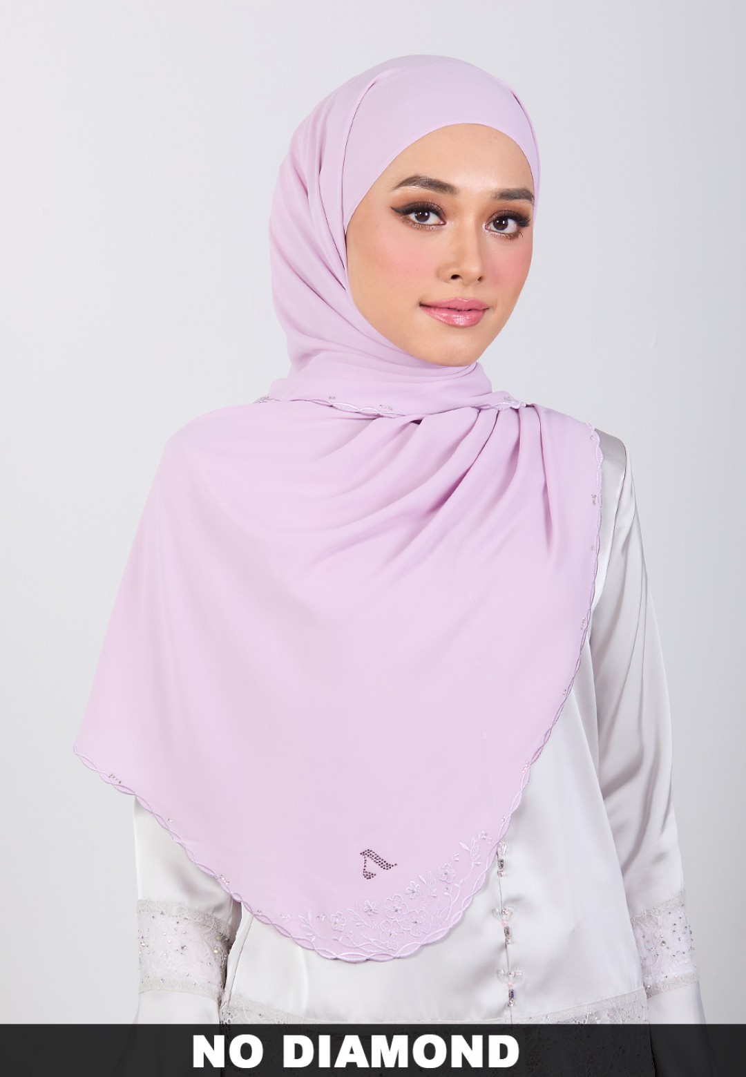 SHAWL BLOOMARIA PLAIN EMBROIDERY
