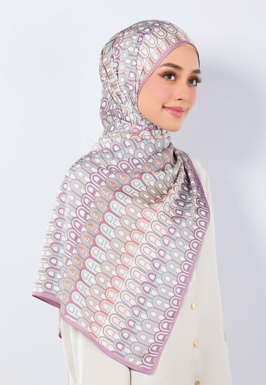SHAWL A MONO PRINTED