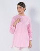 TRACY STRIPES BLOUSE IN TICKLED PINK