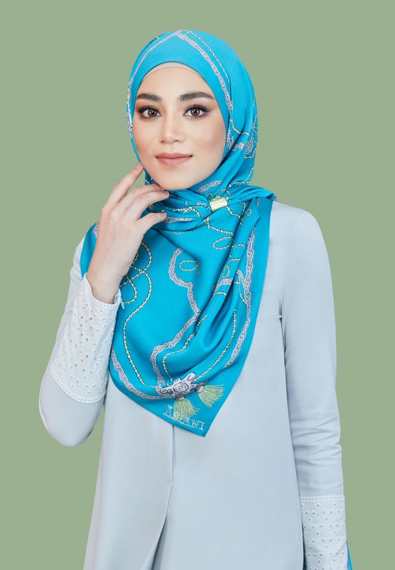 SHAWL TWIN TASSEL PTD 219